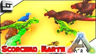 MODDED ARK Scorched Earth  DINO BATTLE E22  Ark Survival Evolved Gameplay [upl. by Aihsenek]