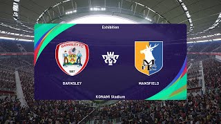 Barnsley vs Mansfield Town 09082024 EFL League One PES 2021 [upl. by Aiuqat906]