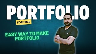 How To Create a Personal Portfolio Website For Free [upl. by Haidabo]