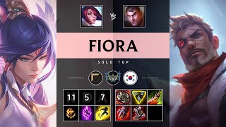 Fiora Top vs Jayce Unstoppable  KR Challenger Patch 1422 [upl. by Imhskal853]