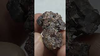 Rutiles on siderite available on latifcreationscom [upl. by Neehahs]