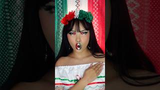 Mexicanos al grito de guerra🇲🇽 maquillajepatrio [upl. by Mitzl891]