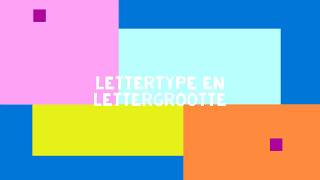 Lettertype en lettergrootte [upl. by Ahtanaram]