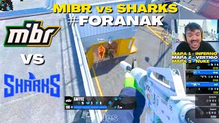 MIBR vs SHARKS Jogo Completo ESL Challenger Jönköping 2024 South America Closed Qualifier [upl. by Erialcyram]