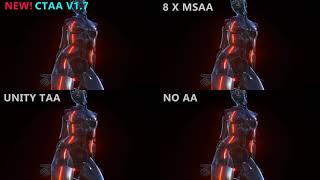 CTAA CINEMATIC TEMPORAL ANTIALIASING UNITY TEST VS OTHER AntiAliasing Options [upl. by Chemar291]