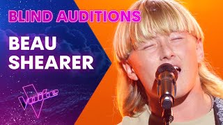 Beau Shearer Sings Zach Bryans Something in the Orange  The Blind Auditions  The Voice Australia [upl. by Atinev851]