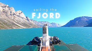 Extreme E  St Helena Ship sails down the Kangerlussuaq Fjord [upl. by Ailet]