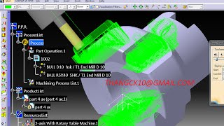 Catia tutorial  Programming 4 axis machining  step 1 [upl. by Calla]