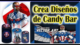 Como crear diseño para Candy Bar Curso de Corel Draw Como iniciar un emprendimiento desde casa [upl. by Parsons928]