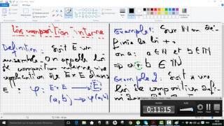 Cours loi de composition interne MAI [upl. by Gnes]