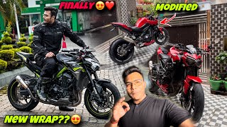 Finally Apni Kawasaki z900 ke Liye New Wrap 😍  08 shashank Vlogs [upl. by Cecelia]