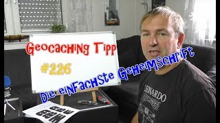 Geocaching Tipp 226 Die einfachste Geheimschrift [upl. by Vanderhoek]