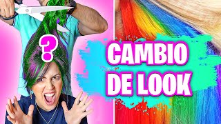 DE QUÉ COLOR ME PINTO EL CABELLO 😱 Cambio de Look Extremo 😅 Sandra Cires Art ft HaroldArtist [upl. by Medeah]