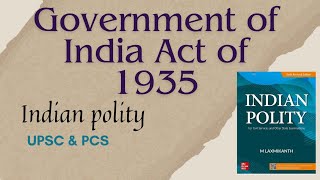 Government of India Act 1935 governmentofindiaact1935 polity indianpolity constitution upsc [upl. by Simonsen]