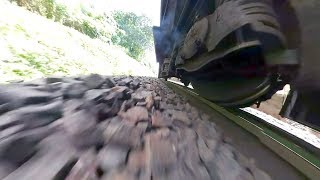 Incredible 360 VR View  Cam on Indian Train Bogie  Feel the Rails [upl. by Georges]