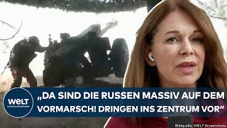 PUTINS KRIEG Ukraine in Not quotDa sind die Russen massiv auf dem Vormarsch Dringen ins Zentrum vorquot [upl. by Navar]