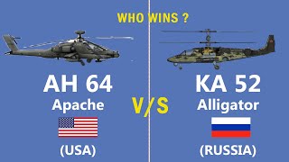 Comparison of USAs Apache AH64 vs KA 52 Alligator Russian two deadly helicopter USA RUSSIA [upl. by Nibas980]