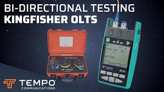 Bidirectional Loss ORL and Length Testing with Tempos KingFisher OLTS and Fiber Trainer  HOW TO [upl. by Avlasor786]