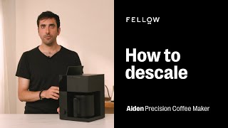 How to descale  Aiden Precision Coffee Maker [upl. by Elades847]