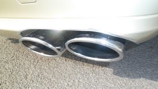 Mercedes E420 CDI Exhaust Sound Straight Pipes [upl. by Alegnave882]