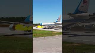 United States Air Force One Emergency Engine Fire on landing [upl. by Stoneham]