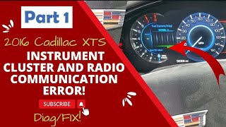 2016 Cadillac XTS Starting problems No communication with instrument cluster amp Radio GM BUS Part1 [upl. by Annaoi714]