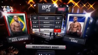 UFC 256 Gane vs Dos Santos Full Fight Highlights [upl. by Mattie]