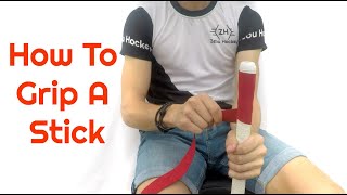 How to grip a hockey stick  Zebu hockey chamois [upl. by Garratt]