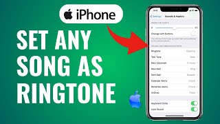 How to Set ANY Song as RINGTONE on iPhone  Full Guide [upl. by Waddington]