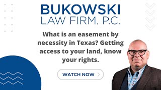 What is an easement by necessity in Texas Getting access to your land know your rights [upl. by Yelda]