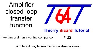 Close loop transfer function analysis versus non inverting and inverting amplifier [upl. by Itnahs]