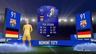 FIFA 20  RÉCOMPENSE CLASH ÉQUIPES JE PACK TER STEGEN NOMINÉ TOTY [upl. by Nylloh472]