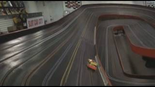 Slot Car Crashes from Slot Car City [upl. by Ariet234]