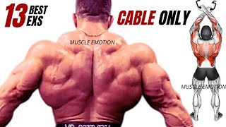 13 BEST BACK EXERCISES WITH CABLE ONLY AT GYM [upl. by Pavior]