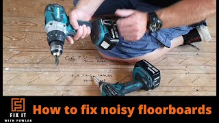 Easy fix for noisy squeaky floorboards a complete how to guide flooring [upl. by Nnylassej]