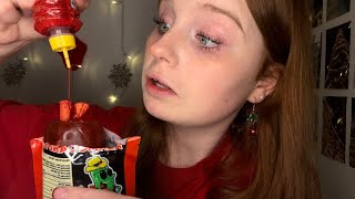 ASMR Trying A Chamoy Pickle Kit [upl. by Llehsram]