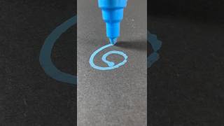 Satisfying Cyan Marker😌✨ asmr art satisfying [upl. by Nyrat609]