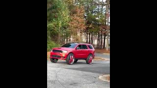 Dodge Durango on 32 DUB Floaters Pullin Up [upl. by Tine]