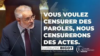 Motion de censure  Guillaume Bigot remet les pendules du NFP et des macronistes à lheure [upl. by Palmore]