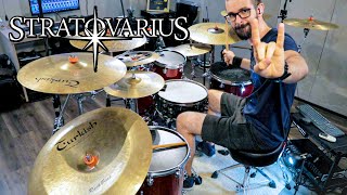 STRATOVARIUS  BLACK DIAMOND  DRUM COVER  PEDRO TINELLO [upl. by Haisoj]