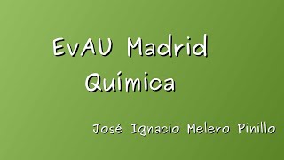 EvAU Quimica Madrid 2019 Modelo opcion B ejercicio 1 ELEMENTOS [upl. by Eolhc571]