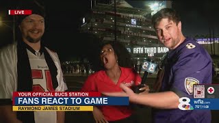 Fans react to Bucs loss against Ravens [upl. by Adnaw777]