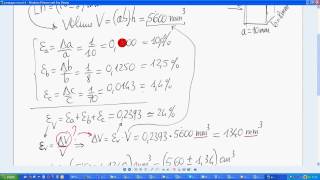 propagazione errori 7 volume parallelepipedo [upl. by Florina585]