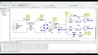 Compuerta AND energizada por Convertidor ACDC  Multisim [upl. by Giguere984]