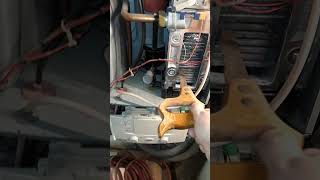 Cleaning Bosch Junkers Gastherme Boiler with a Saw diy repair [upl. by Fulbright528]