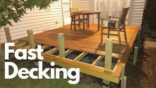 Lay Decking Boards FAST shorts building DIY [upl. by Ricardo813]