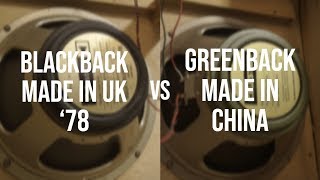 Blackback 78 vs Greenback Made in China  Them Bones Riff [upl. by Goeselt412]