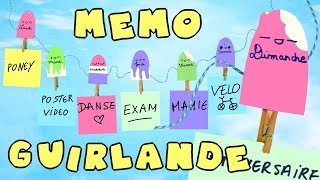 TUTO  MEMO GUIRLANDE AGENDA [upl. by Yalc]