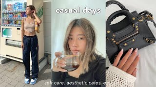 work amp play vlog  casual days doing what i love aesthetic cafes pool day [upl. by Arnold584]