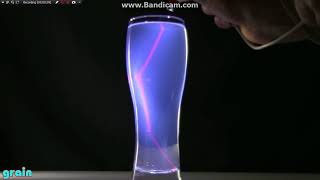 Refraction Demonstrated thru Curved Glass [upl. by Nnylirret785]